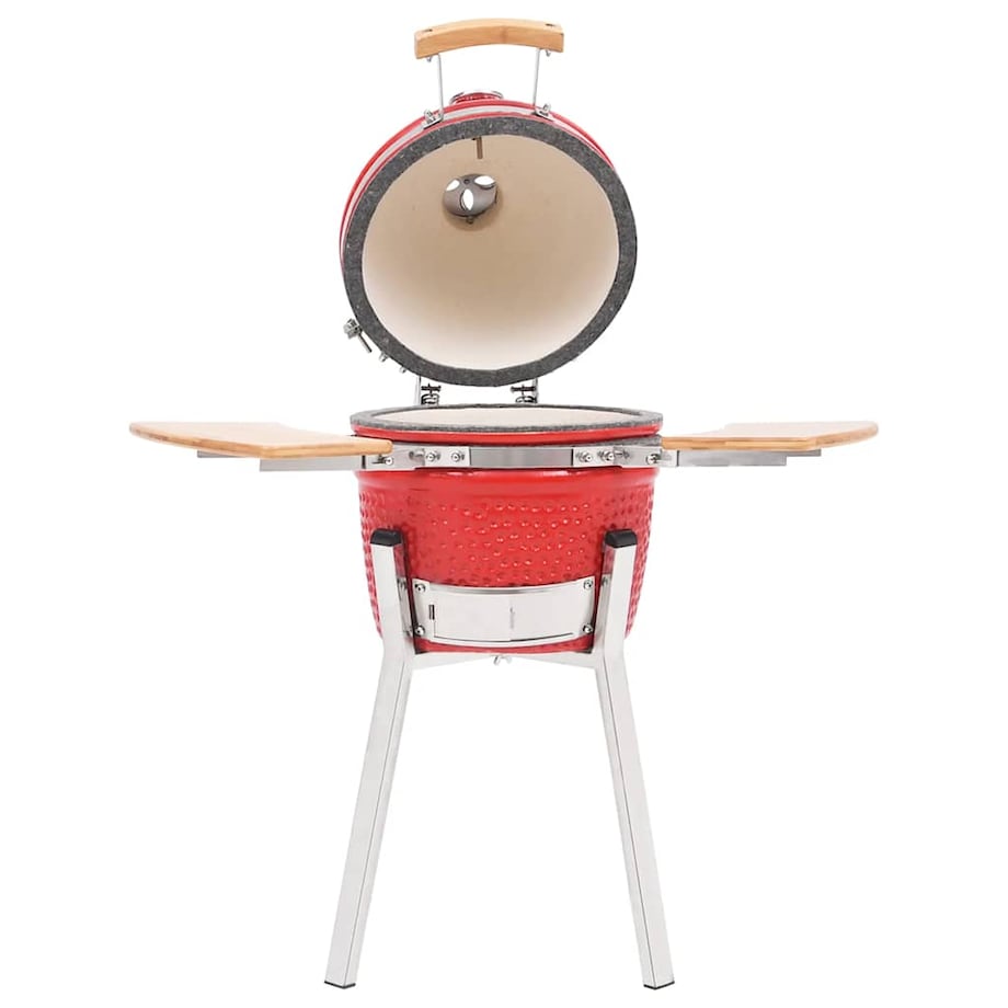 vidaXL Ceramiczny grill Kamado z wędzarnią, 76 cm