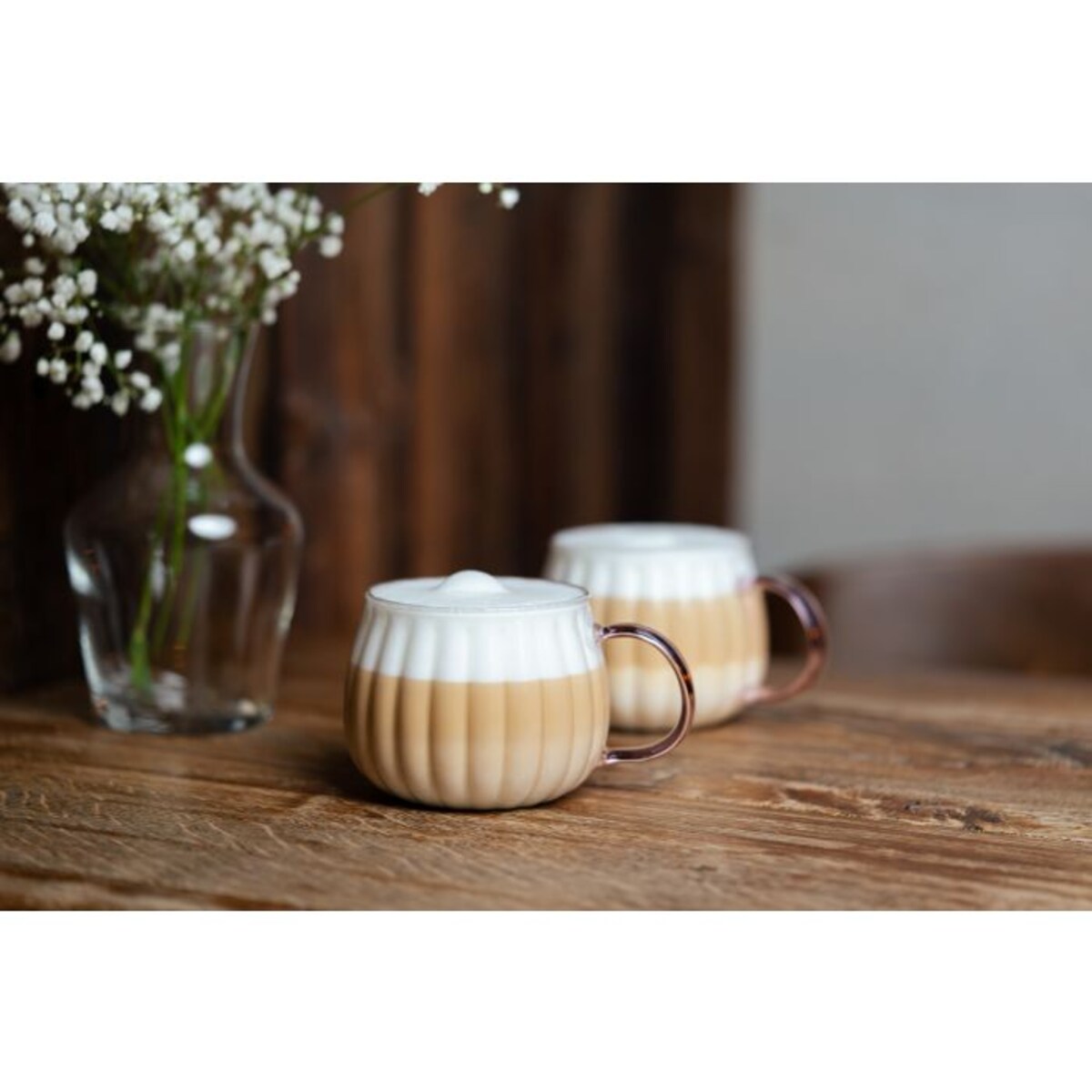 Komplet 2 szklanek z różowym uchem 350 ml Tulip 1210