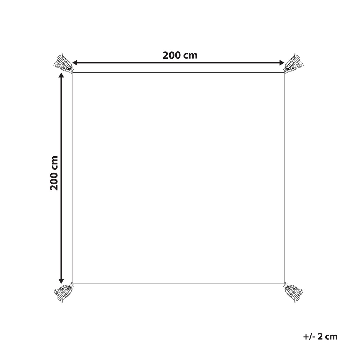 Koc piknikowy TUZIANI 200 x 200 cm Zielony