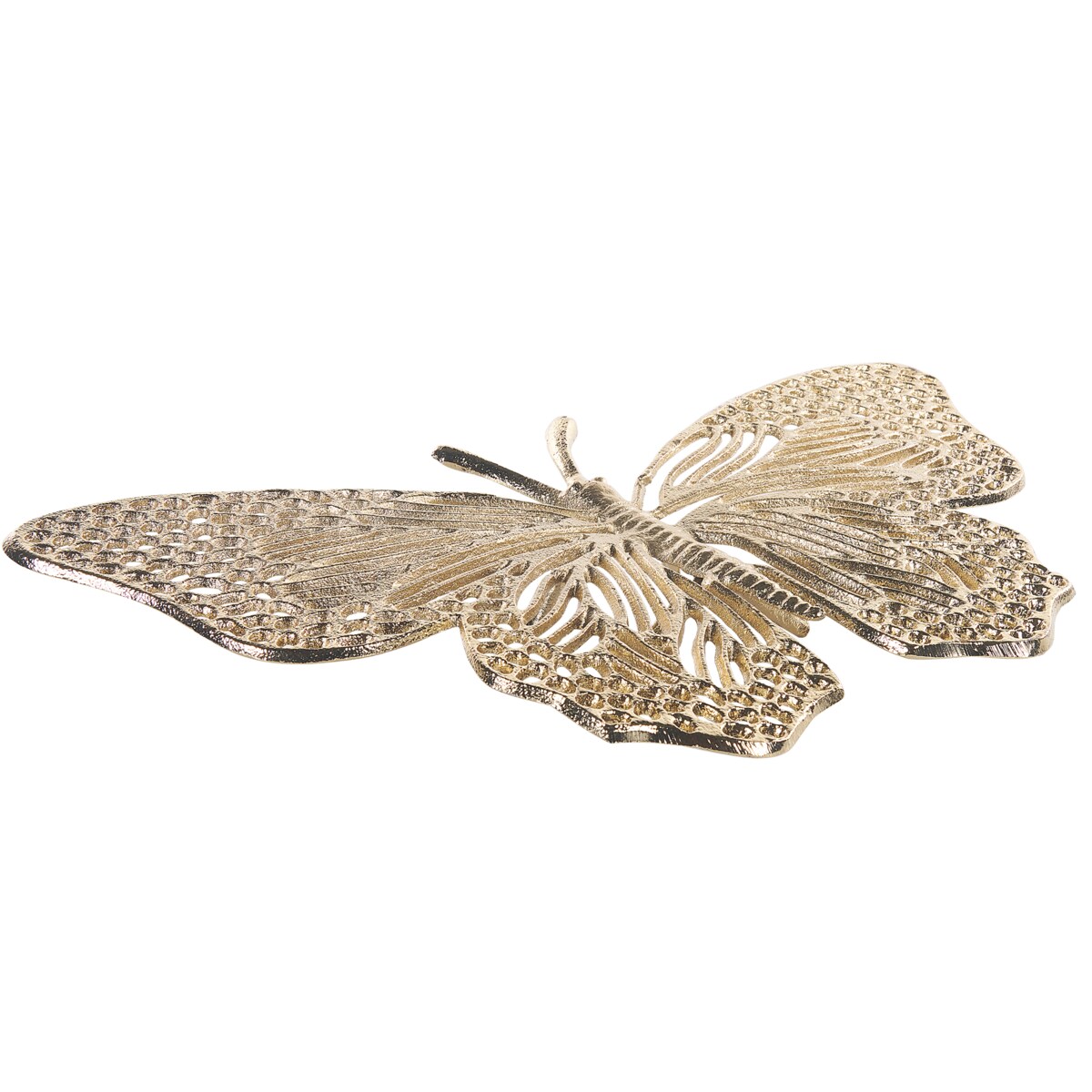 Figurka dekoracyjna Motyl MADIUN Metal Złoty