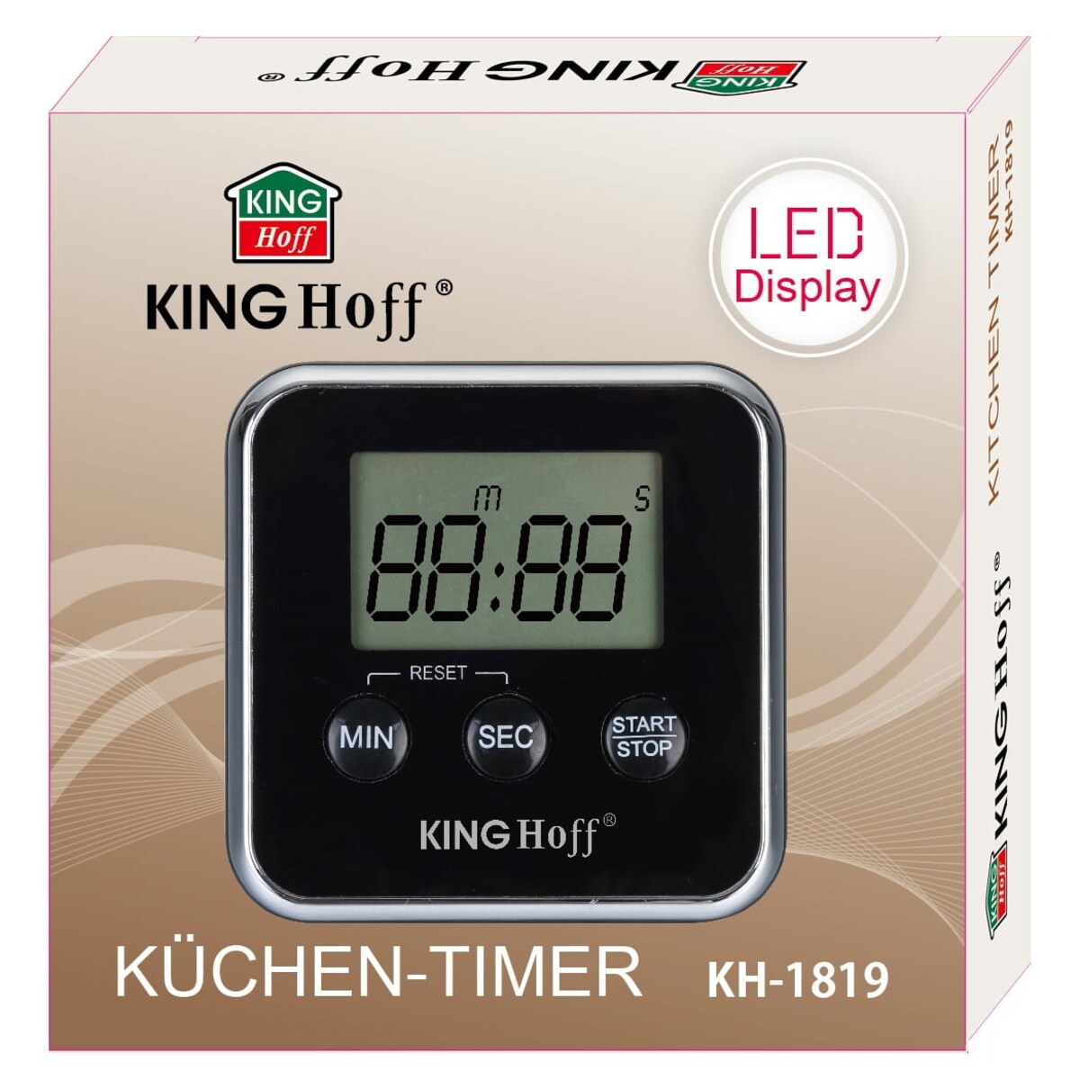 Minutnik kuchenny elektroniczny na magnes KINGHOFF