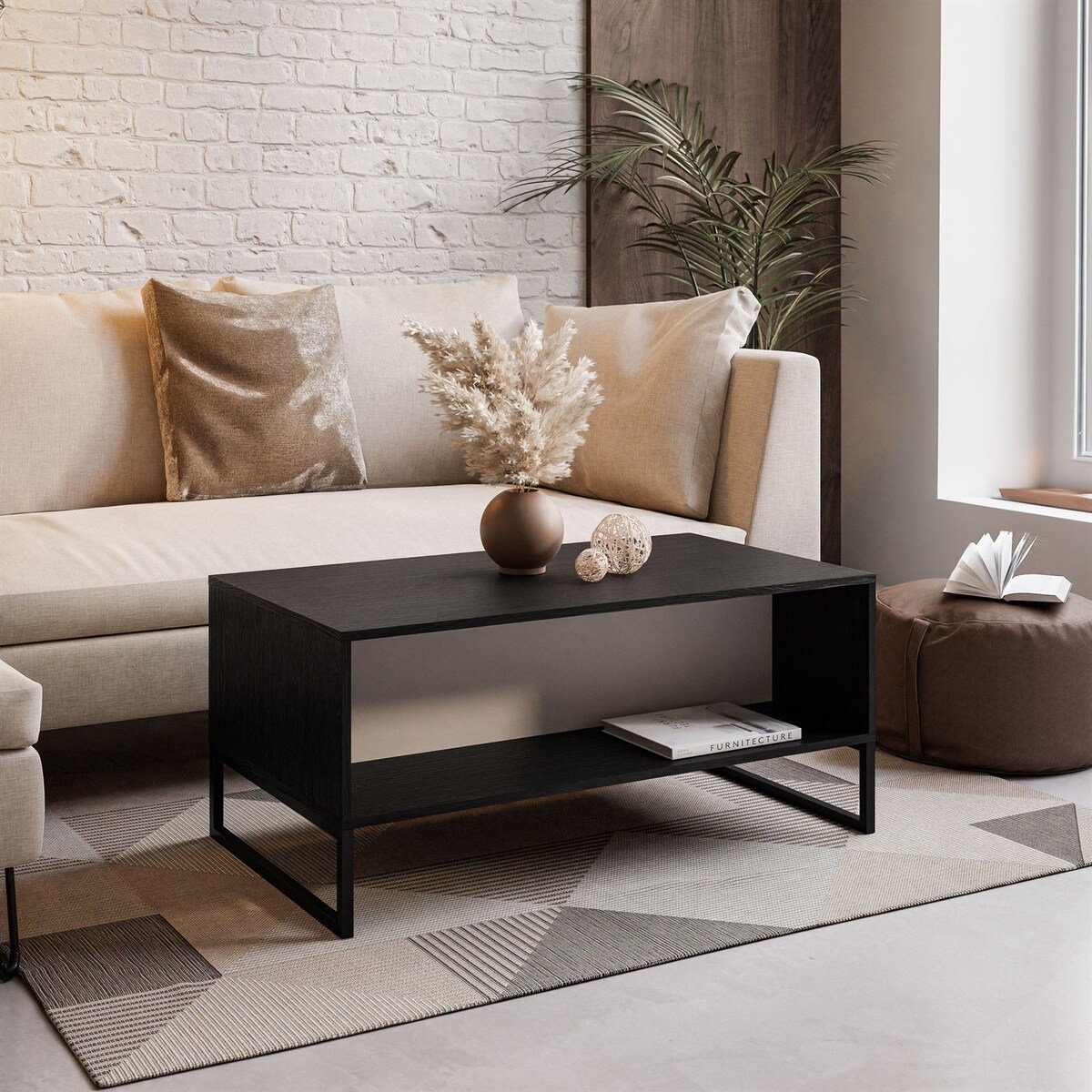 Stolik kawowy MOONLIGHT czarny kaszmir