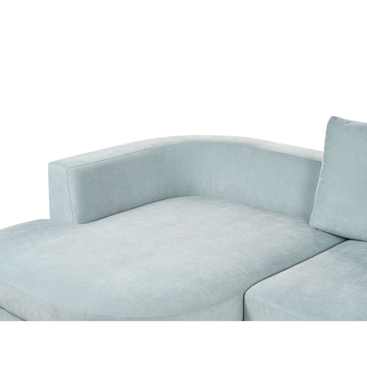 Narożnik dla 3 osób MARUM Szenil Błękitny Prawostronny