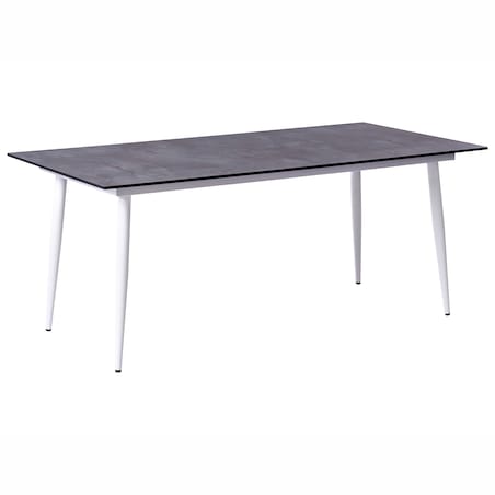 Stół ogrodowy TOLENTINO 180 cm 90 cm Imitacja kamienia Szary