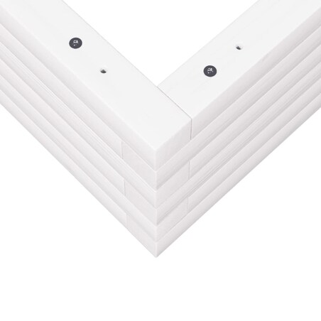 vidaXL Donica ogrodowa, biała, 60x60x23 cm, lite drewno sosnowe