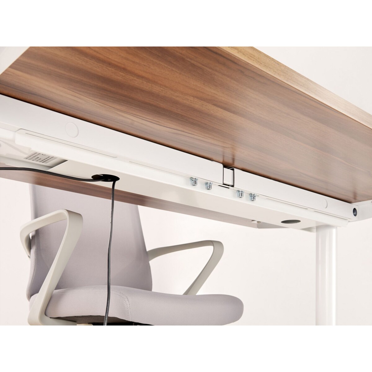 Organizer kabli pod biurko regulowane elektrycznie biały TRACIE