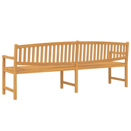 vidaXL Ławka ogrodowa, 228x59,5x90 cm, lite drewno tekowe