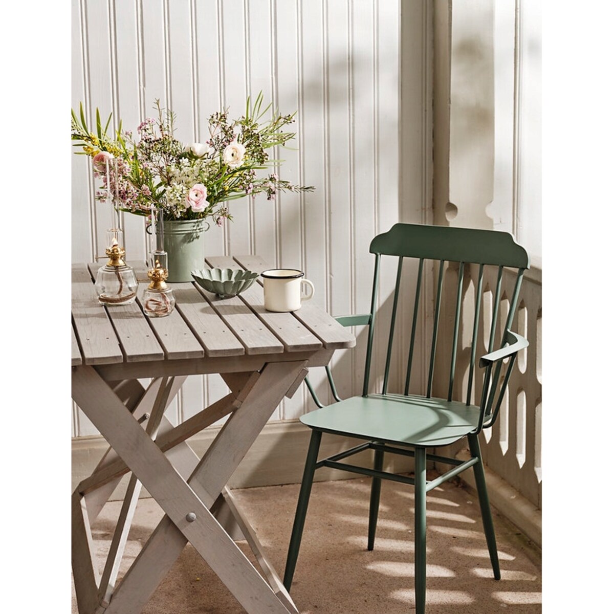 PATERA METALOWA na owoce zielona śr. 16cm