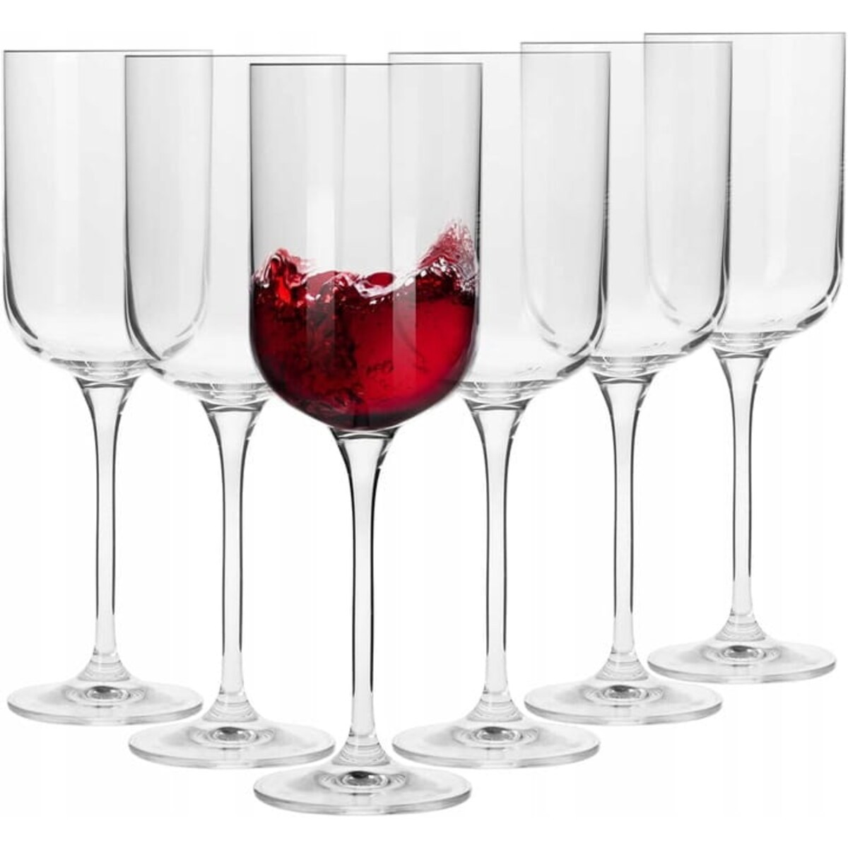 Kieliszki do Wina Wody Drinków Glamour Krosno Uniwersalne 6Sz 350 ml Zestaw