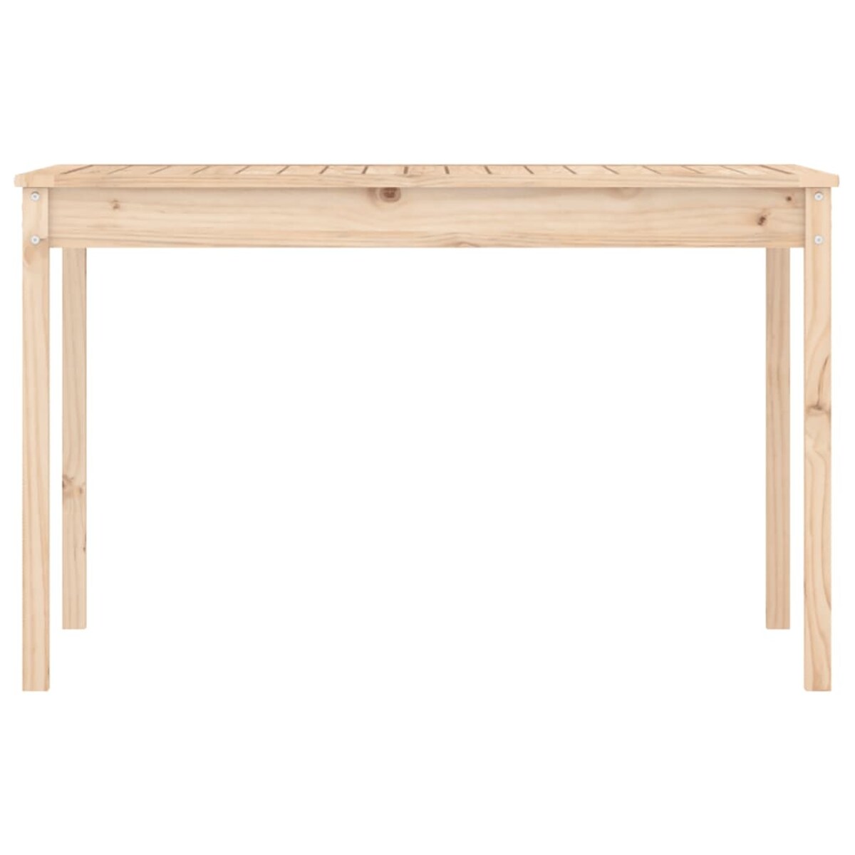 vidaXL Stolik ogrodowy, 121x82,5x76 cm, lite drewno sosnowe