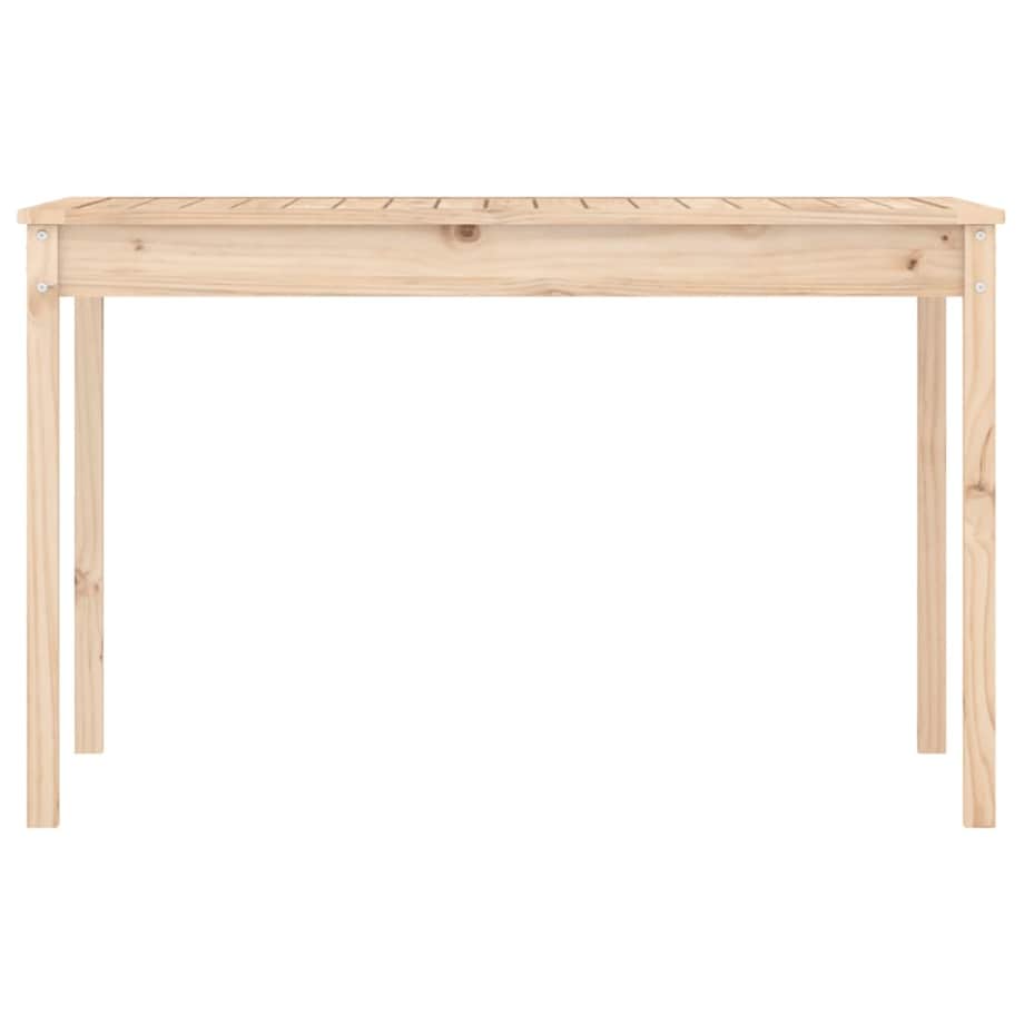 vidaXL Stolik ogrodowy, 121x82,5x76 cm, lite drewno sosnowe