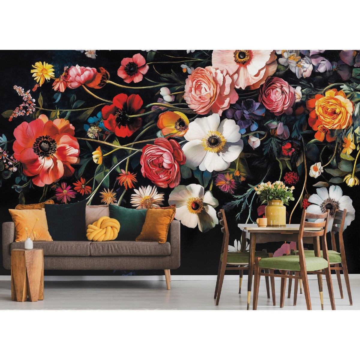 Fototapeta Do Sypialni Salonu Na Flizelinie Kwiaty Natura Czerwony 400x280