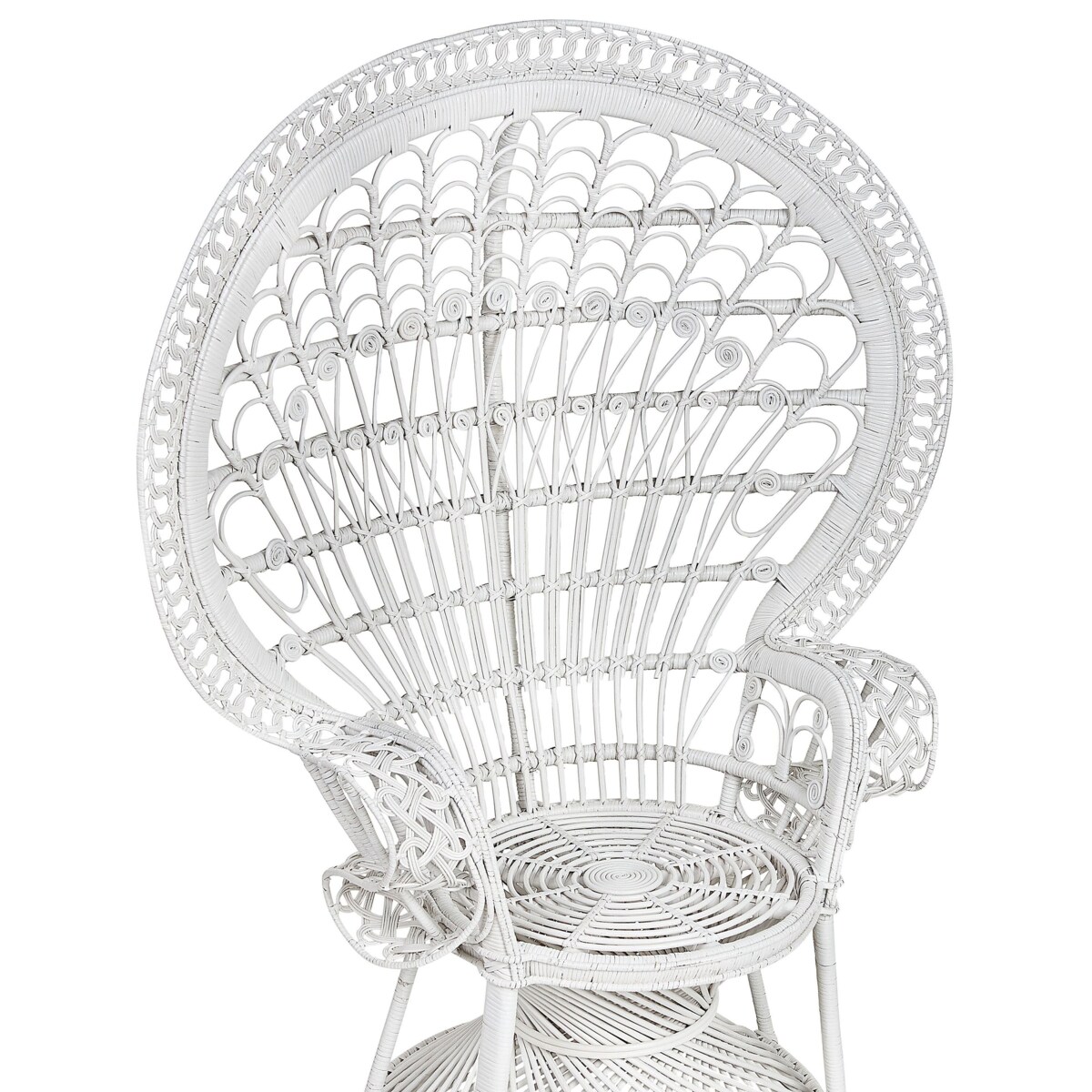 Fotel paw EMMANUELLE Rattan Biały