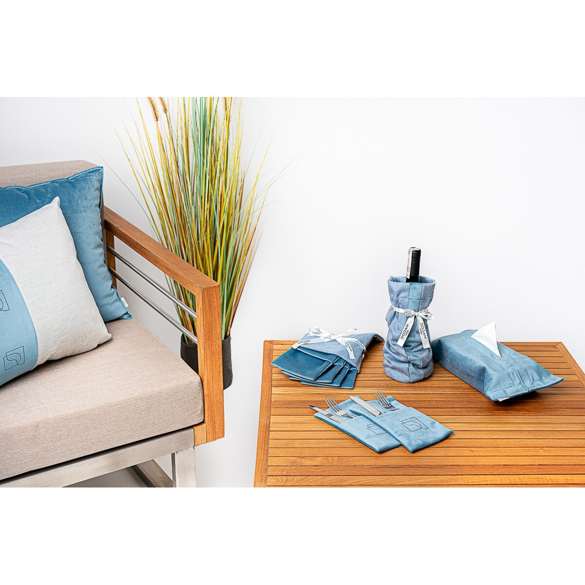 Welurowe Etui na chusteczki Cadet