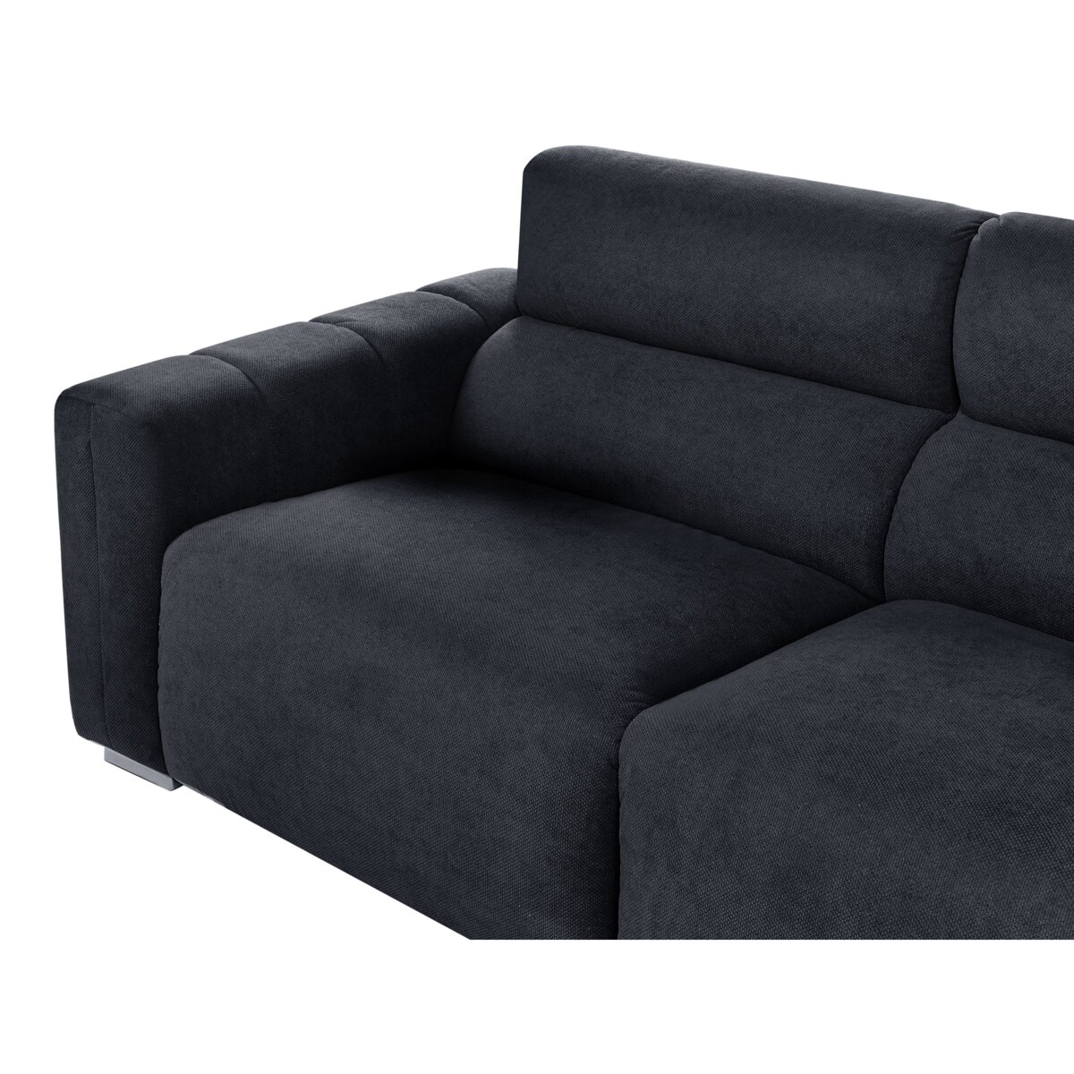 Sofa 3-osobowa czarna FAUSKAN