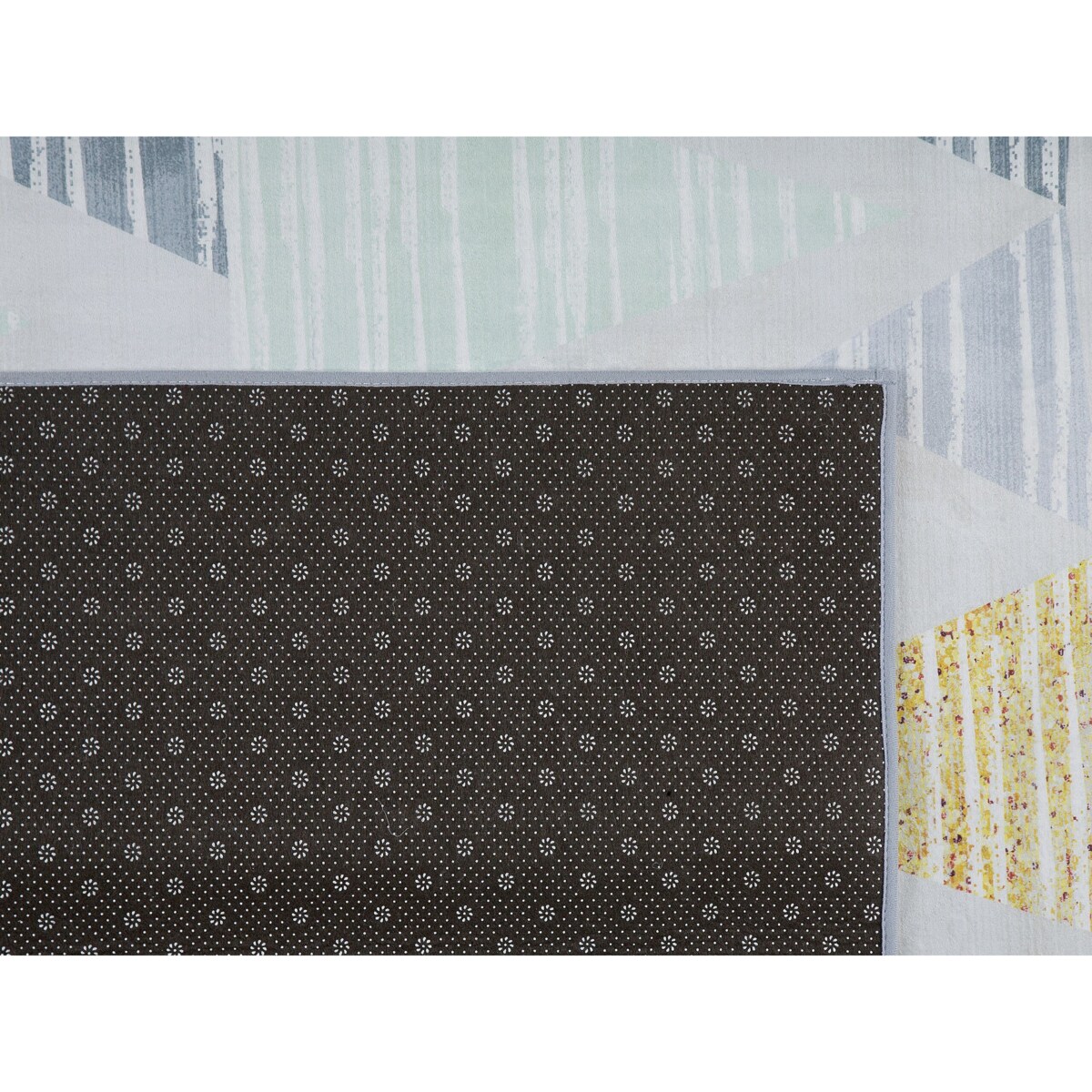 Dywan 80 x 150 cm szaro-żółty YAYLA