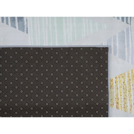 Dywan 80 x 150 cm szaro-żółty YAYLA