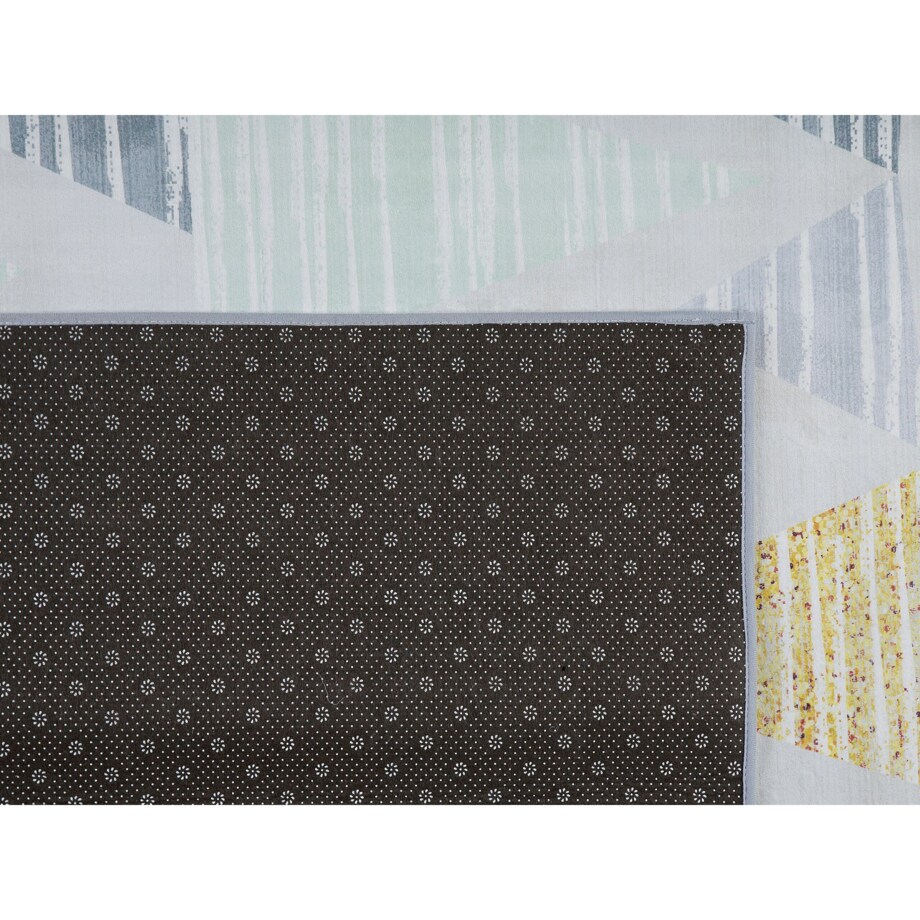 Dywan 80 x 150 cm szaro-żółty YAYLA