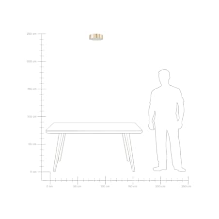 Lampa sufitowa złota RENA