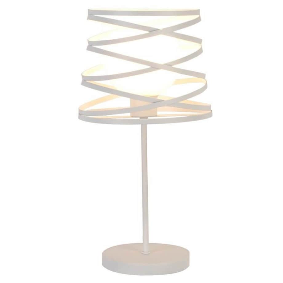 Industrialna LAMPKA stojąca AKITA 50501062 Candellux stołowa LAMPA szklana kula biała