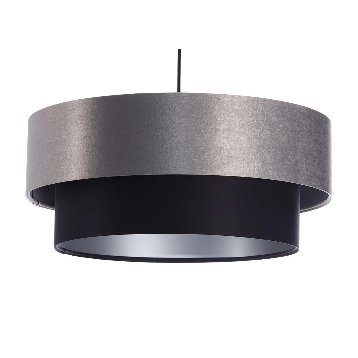 Lampa wisząca DOUBLE 50 czarna/szara