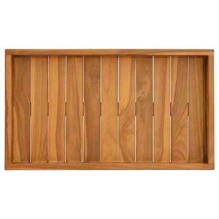 vidaXL Taca, 60x35 cm, lite drewno tekowe