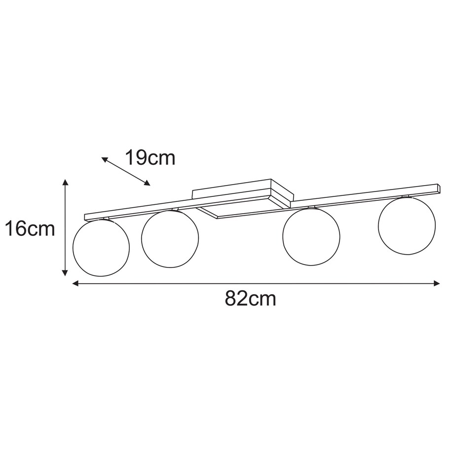 Lampa sufitowa K-5465 z serii PAXI
