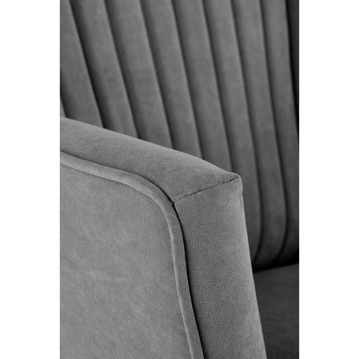 FOTEL WYPOCZYNKOWY Darli szary DREWNIANE NOGI podłokietniki