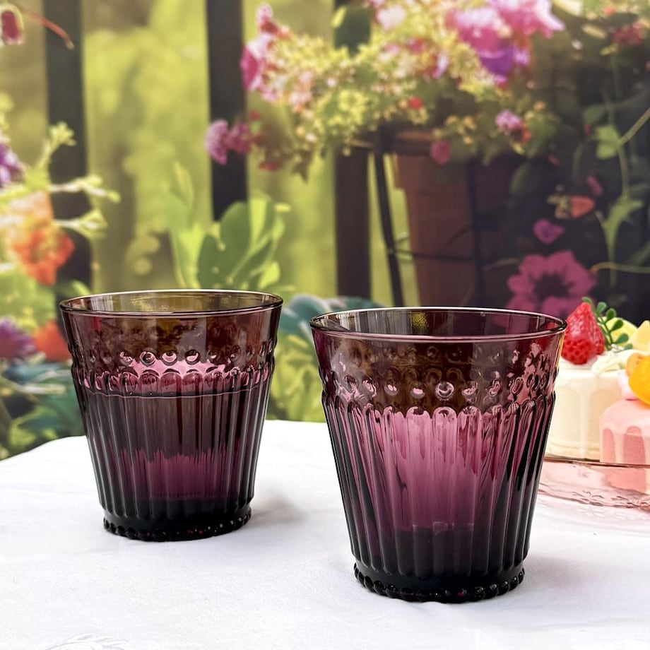 VILLA ITALIA Szklanka purpurowa 250 ml MISTE