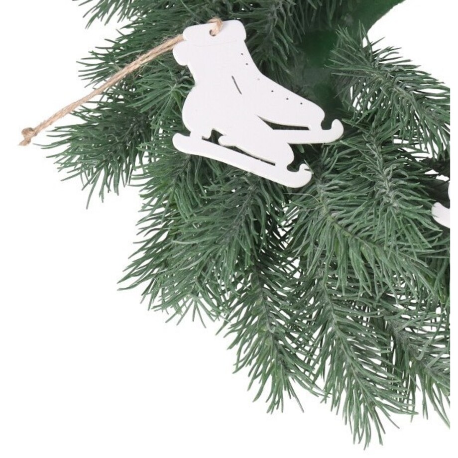 Bombki Na Choinkę Drewniane Ozdoba Stroik 6Szt