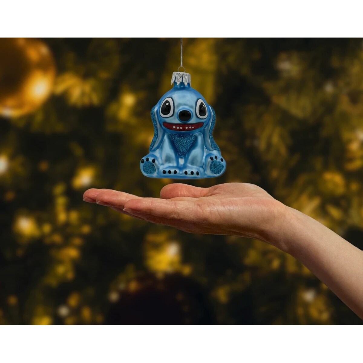 Bombka choinkowa: Stitch: błękitny
