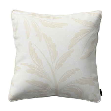 Poszewka Gabi na poduszkę 45x45 szaro-beżowe liście akantu