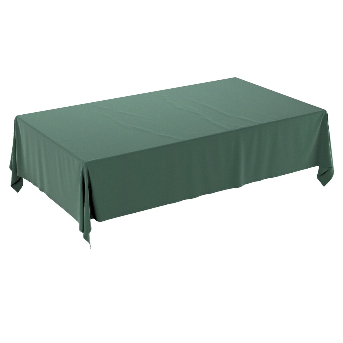 Obrus prostokątny 130 x 130 cm ciemny zielony