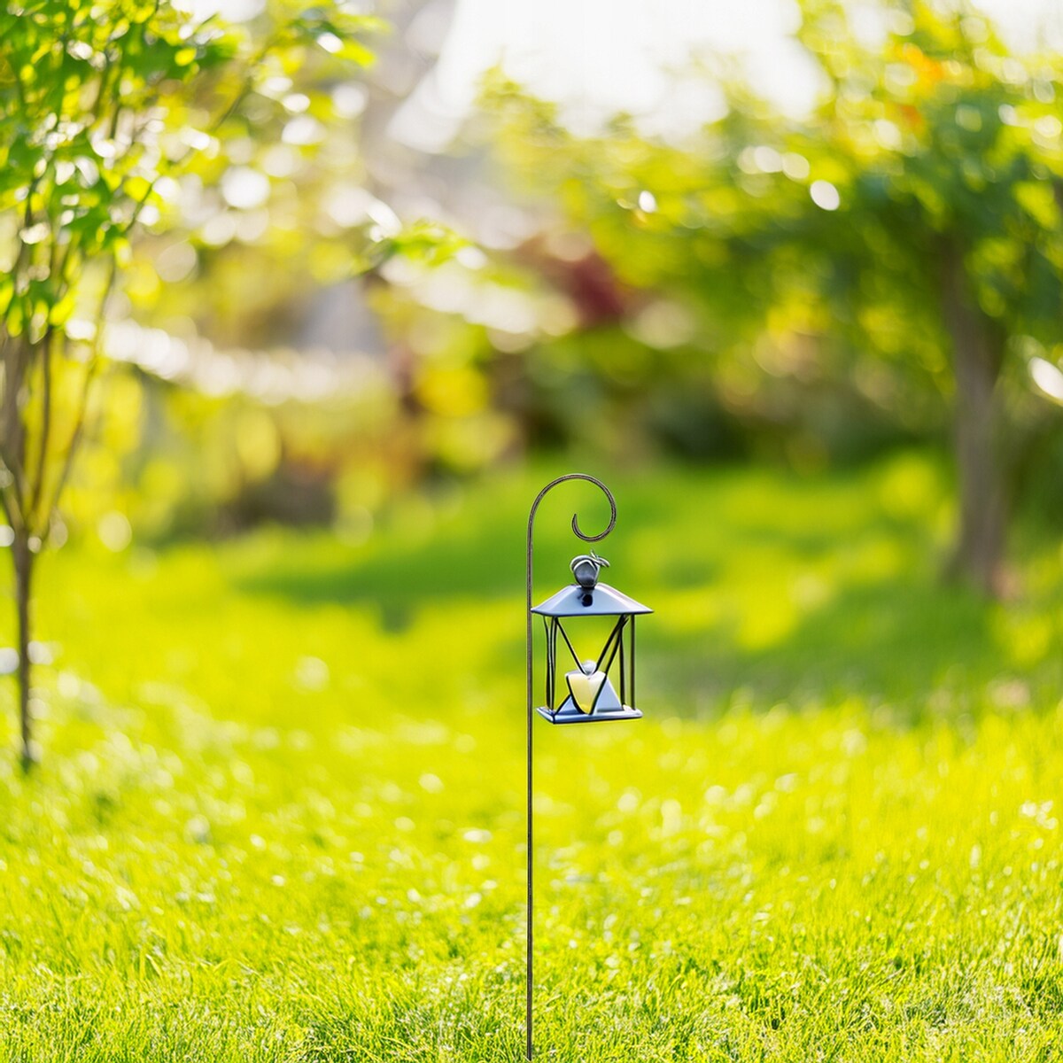 TYCZKA Z HAKIEM HACZYKIEM UCHWYT DO ZAWIESZENIA LAMPIONÓW OGRODOWA 70cm