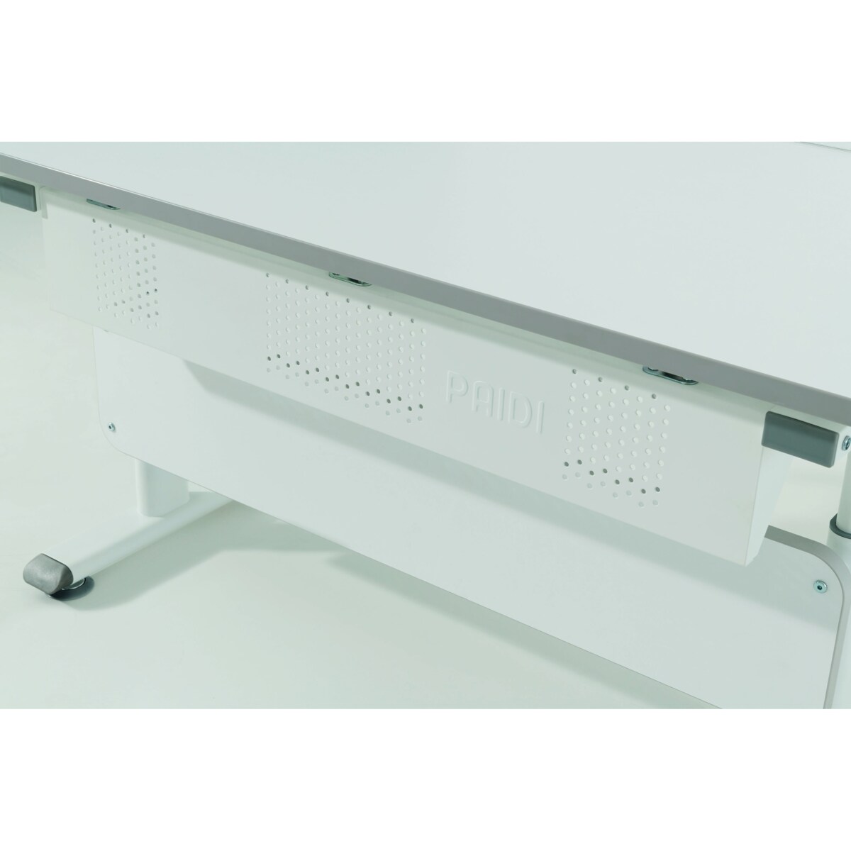 Biurko regulowane 130cm kredowa biel-szary Paidi DIEGO GT