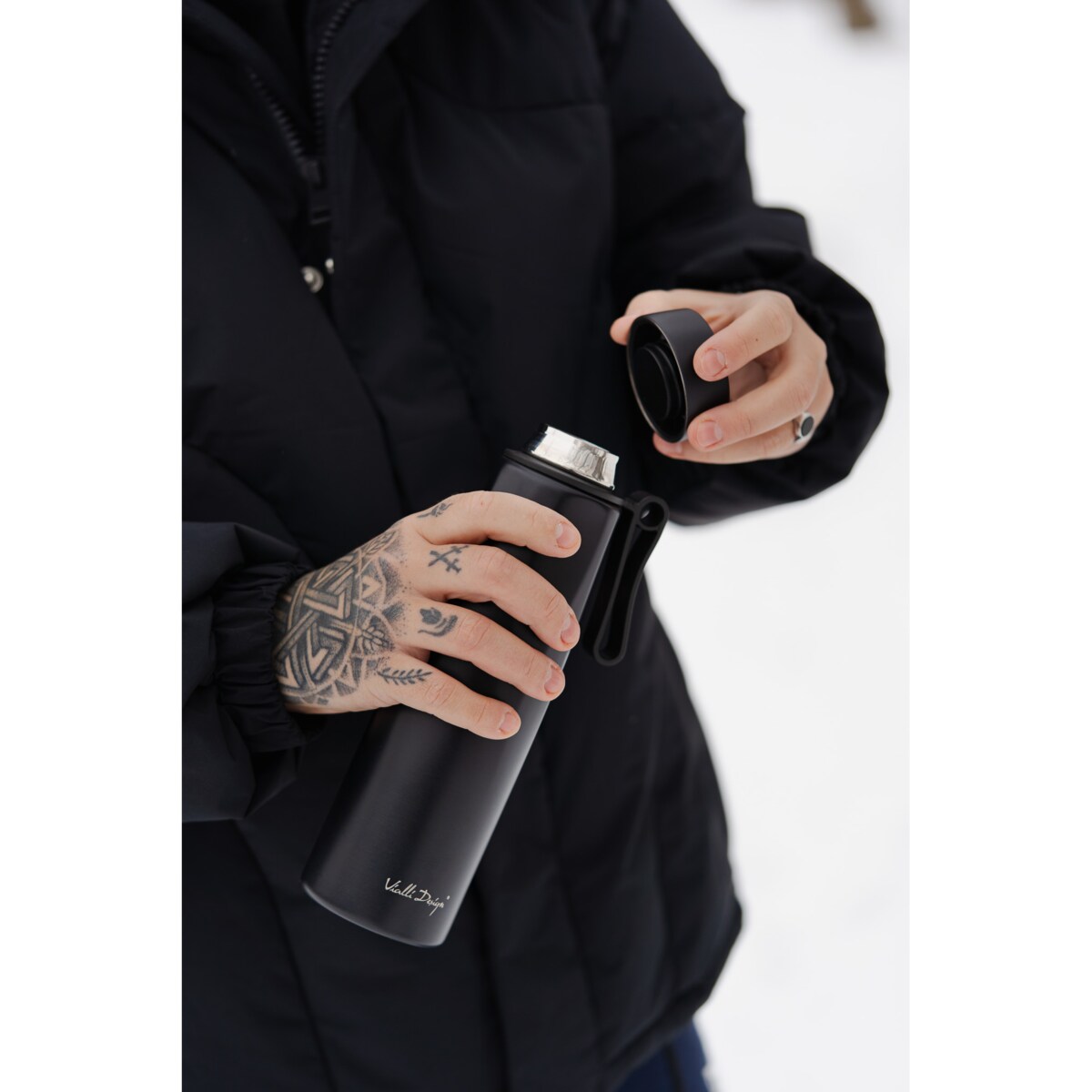 Butelka termiczna Fuori 500 ml czarna 29903