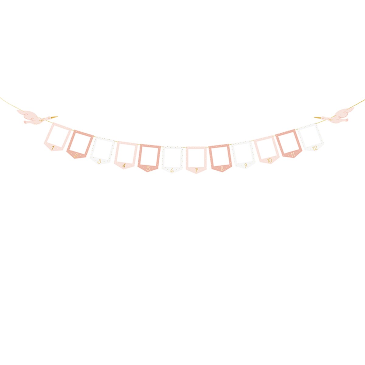 Girlanda na zdjęcia - Bocian, 10.5x15 cm, mix