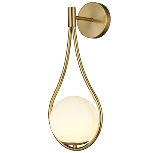 Ścienna lampa DROP ST-F079 gold Step metal szkło łezka złota