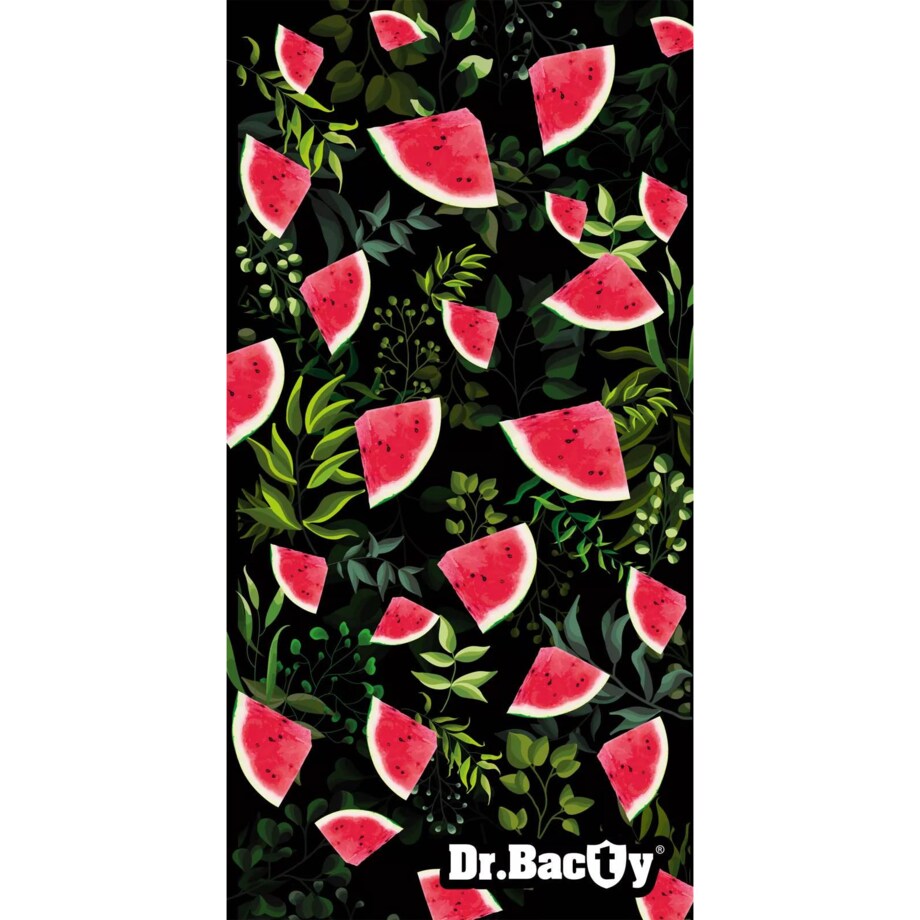 Ręcznik plażowy z mikrofibry antybakteryjny dwustronny Dr.Bacty 70x140 – Arbuz