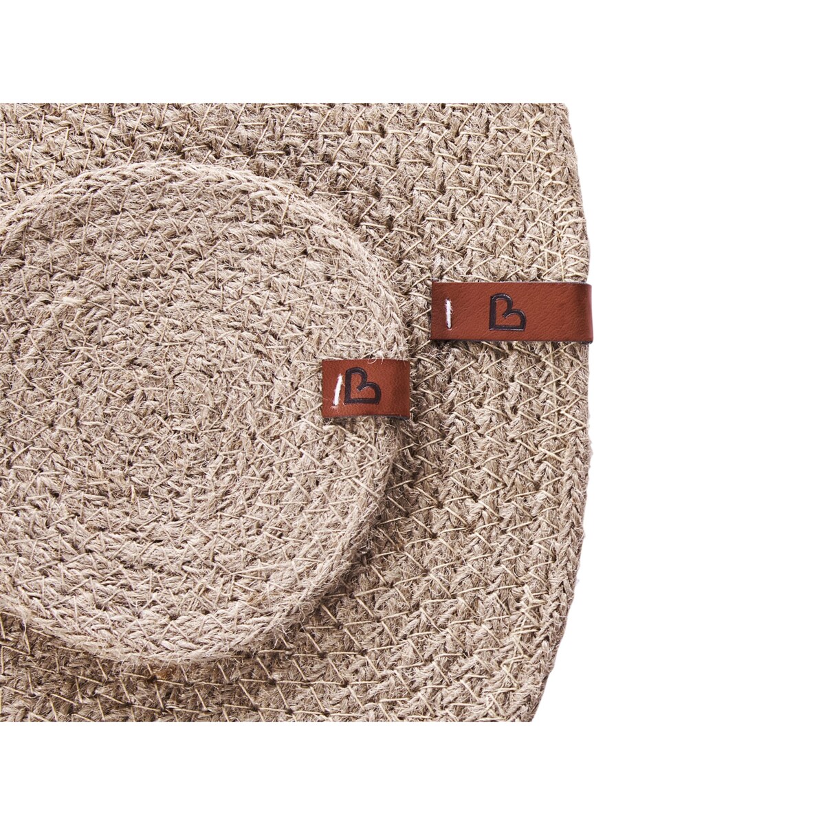 Zestaw 12 podkładek na stół BUSHMINT Naturalny Juta