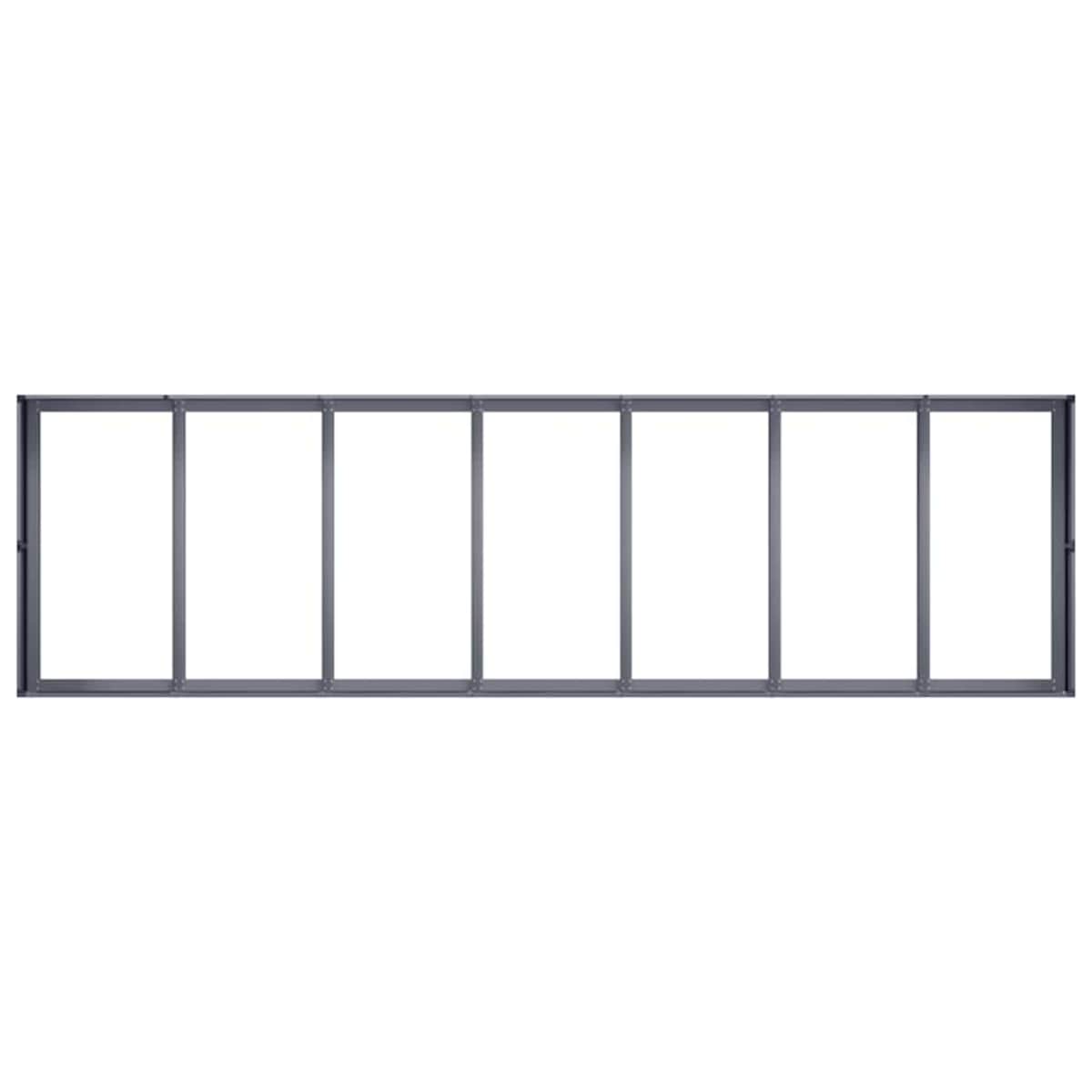 vidaXL Doniczka Antracyt 280x80x40 cm Stal