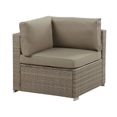 Zestaw ogrodowy z technorattanu 6-osobowy brązowy BELVEDERE