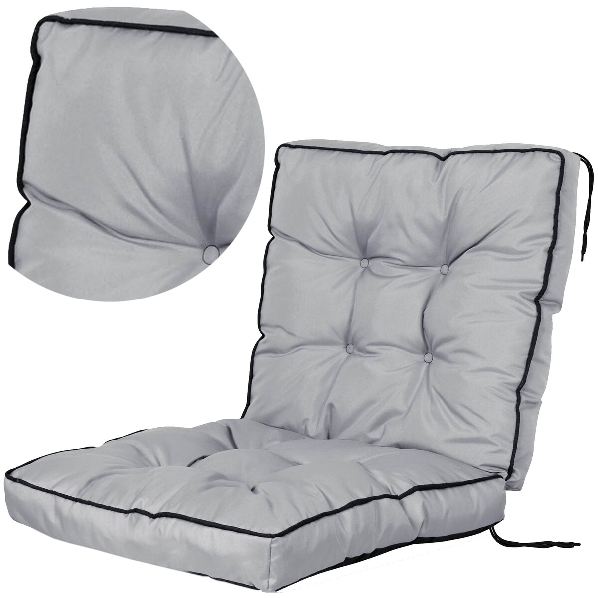 Poduszka Ogrodowa 50X50X50Cm Na Krzesło Ogrodowe Leżak Fotel Wysoka Gruba