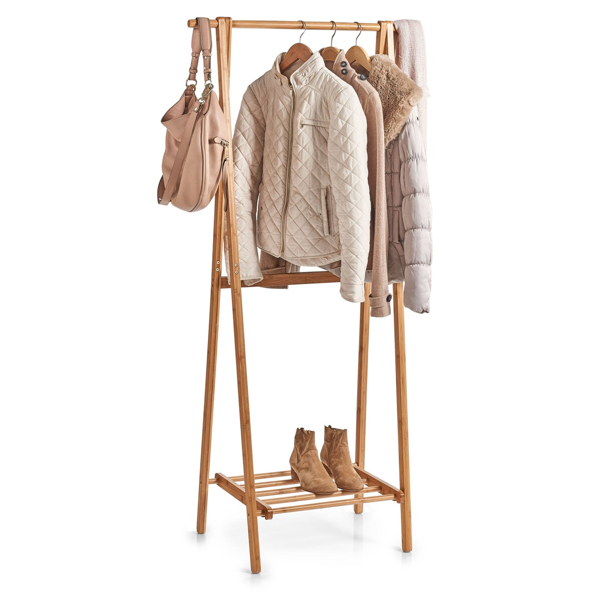 Bambusowy wieszak na płaszcze, wys. 159 cm