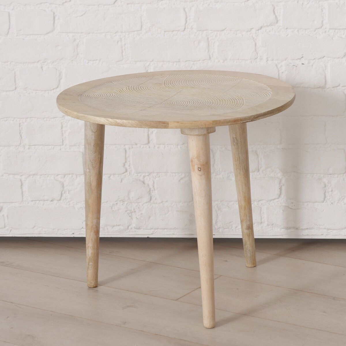 Stolik kawowy z drewna mango NORSKA, wys. 47 cm