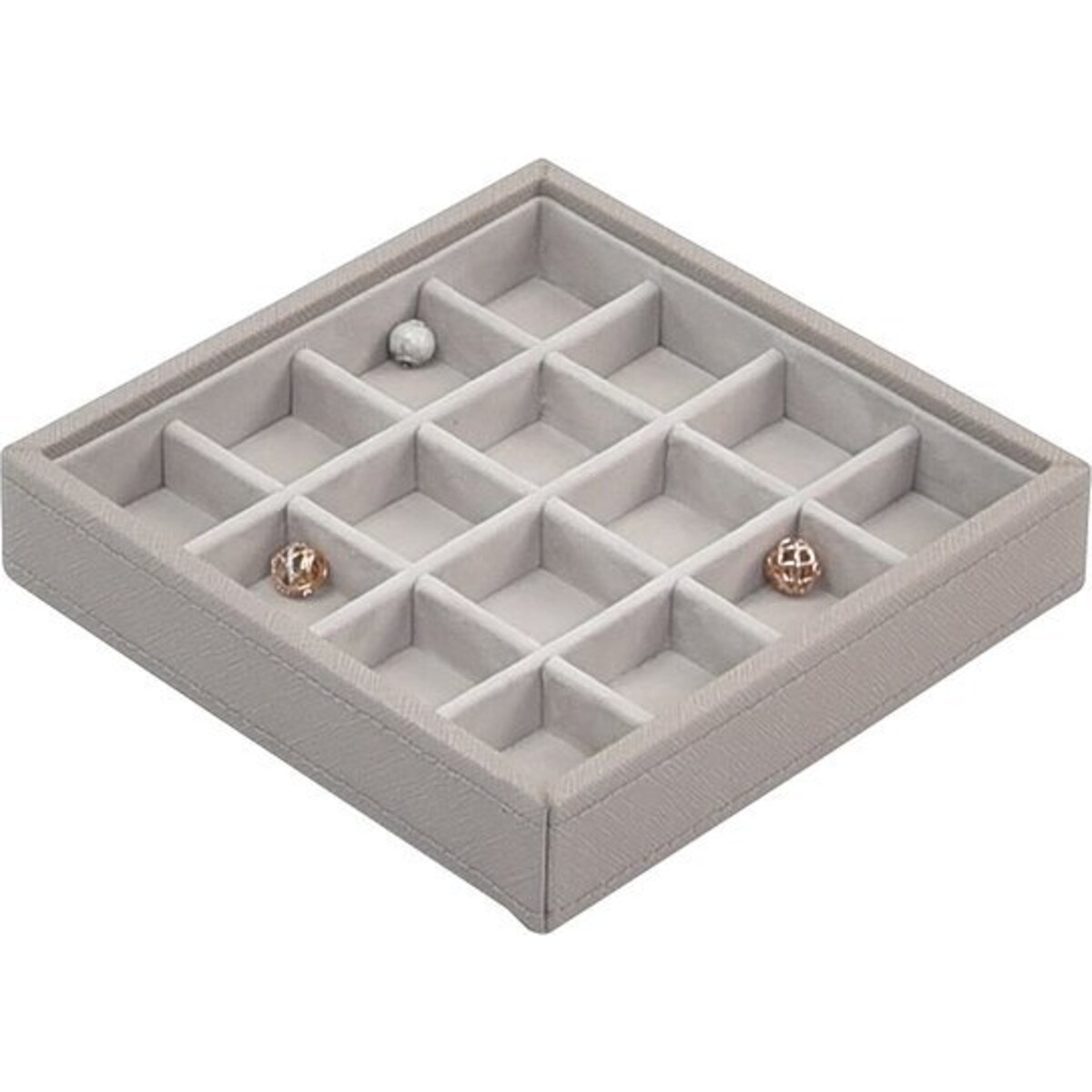 Szkatułka na charmsy Stackers 16 komorowa taupe