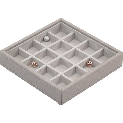 Szkatułka na charmsy Stackers 16 komorowa taupe