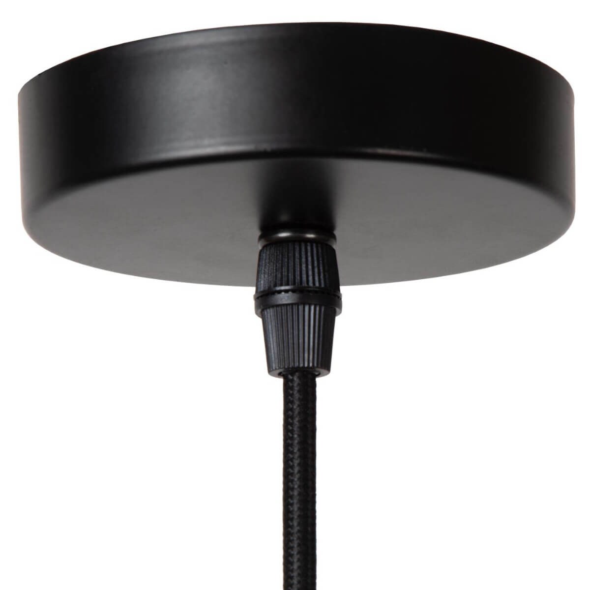 Lampa wisząca filcowa Spencer 34445/30/30 Lucide do salonu czarna