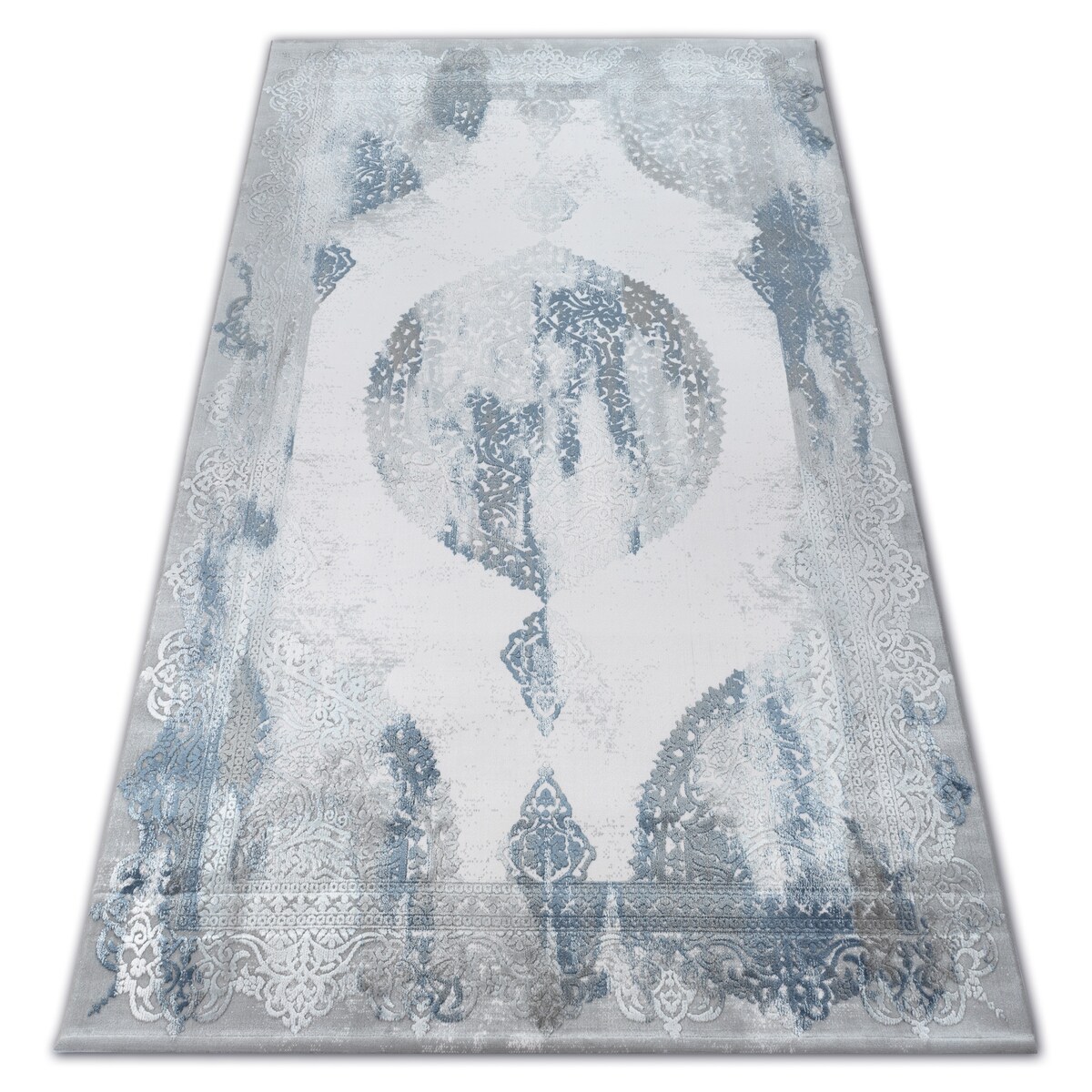 Dywan AKRYL VALENCIA 5040 ORIENT niebieski / 80x150 cm