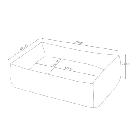 KONSIMO CANINI Legowisko dla małej rasy psa, turkusowy
